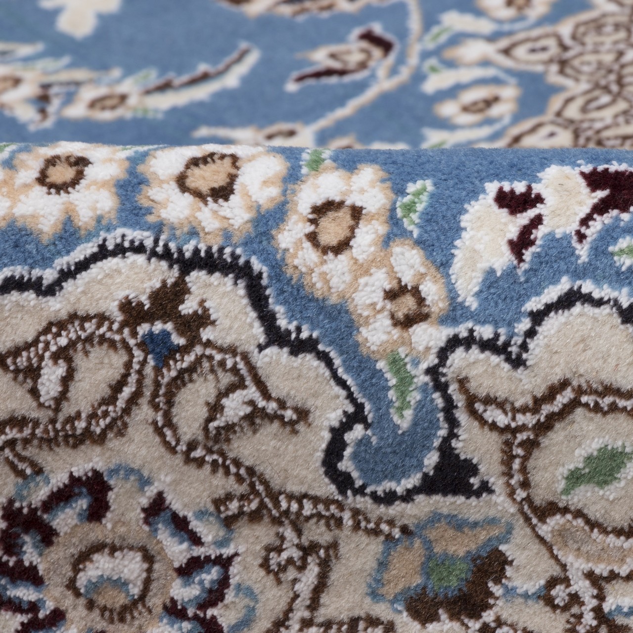 فرش دستباف ذرع و نیم طرح نائین کد 163064