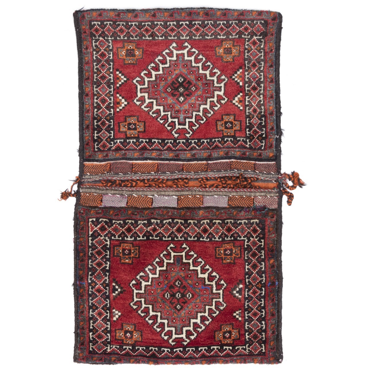 Satteltasche handgeknüpfter persischer Teppich. Ziffer 169001