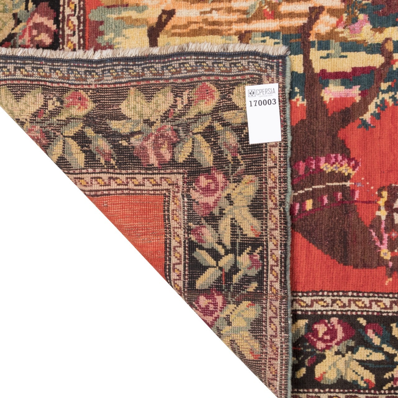 فرش دستباف قدیمی سه متری آذربایجان کد 170003