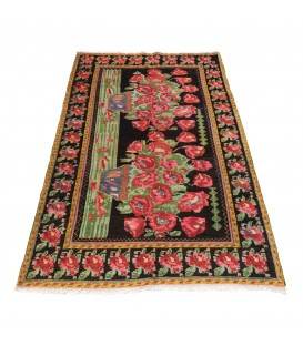 فرش دستباف قدیمی سه متری آذربایجان کد 170008