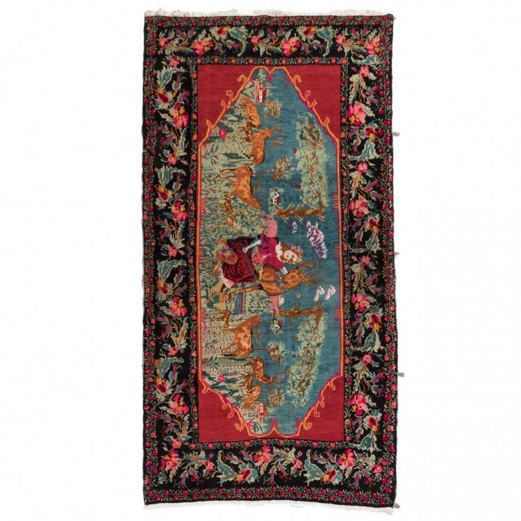 فرش دستباف قدیمی چهار متری آذربایجان کد 170009