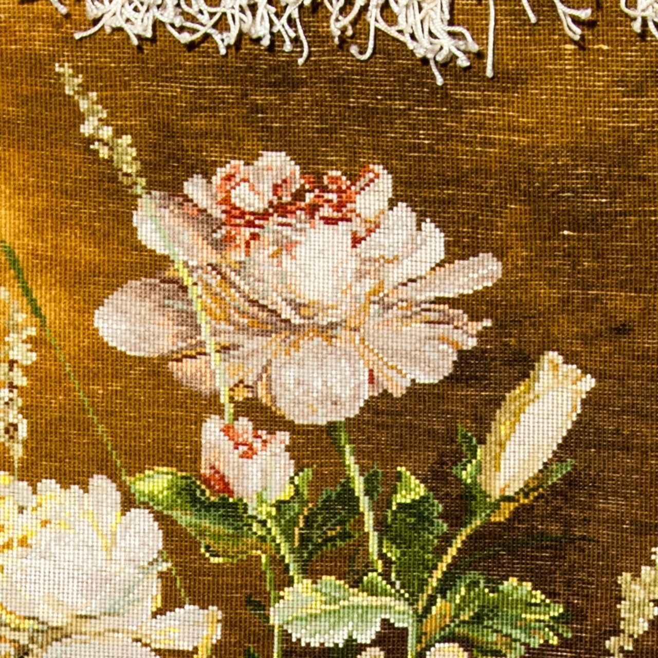 تابلو فرش دستباف طرح گل صد تومانی کد 901123