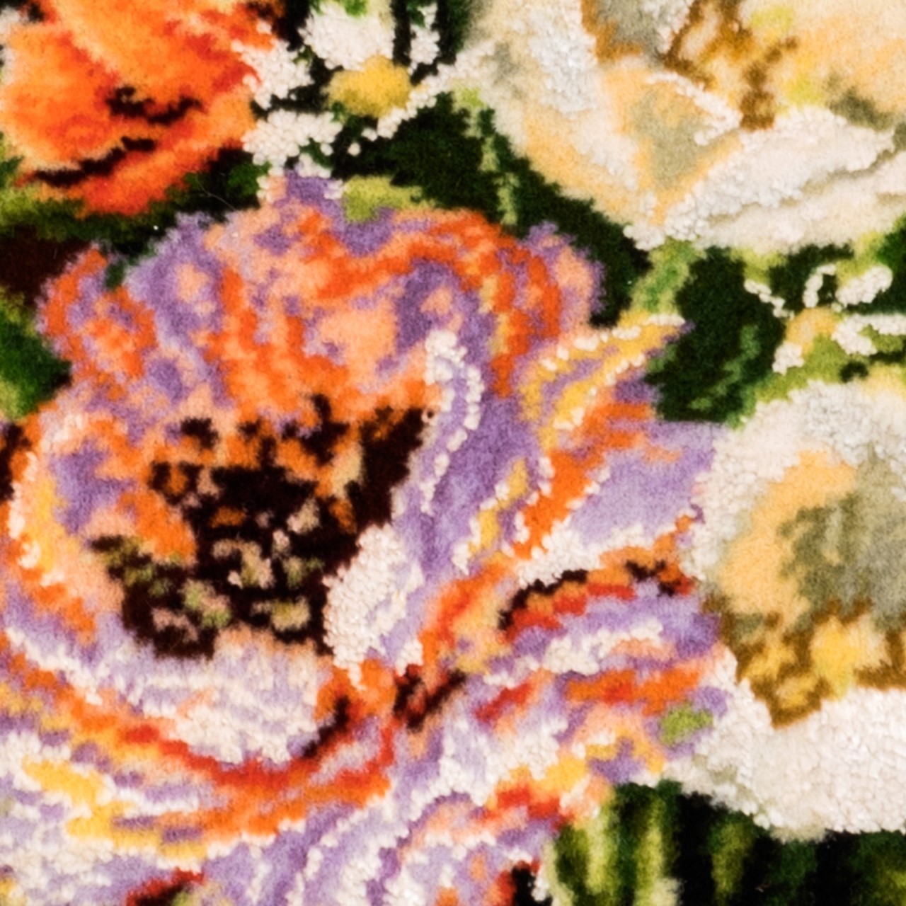 تابلو فرش دستباف طرح گل لاله با گلدان کد 901167