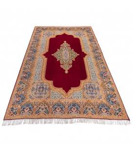 یک جفت فرش دستباف قدیمی هفت متری کرمان کد 141001