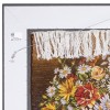تابلو فرش دستباف طرح گل ها در سبد کد 792005