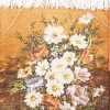 تابلو فرش دستباف طرح گل با گلدان سفالی کد 901231