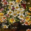 تابلو فرش دستباف طرح گل در گلدان کد 792036