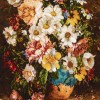 تابلو فرش دستباف طرح گل در گلدان کد 792039