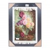 تابلو فرش دستباف طرح گل در گلدان شیشه ای برجسته کد 901223