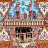 تابلو فرش دستباف طرح منظره کعبه و مسجد النبی کد 792044