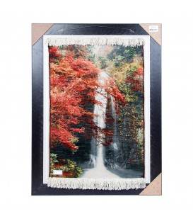 تابلو فرش دستباف طرح منظره آبشار کد 901202