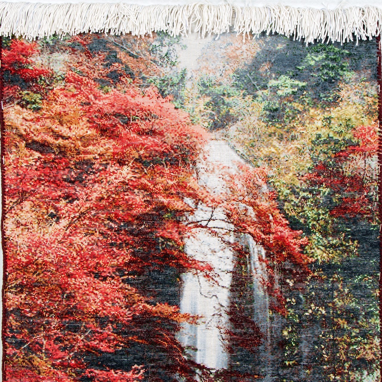 تابلو فرش دستباف طرح منظره آبشار کد 901202
