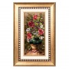 تابلو فرش دستباف طرح گل رز در گلدان کد 901193