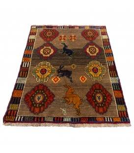 イランの手作りカーペット カシュカイ 177077 - 125 × 97