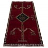فرش دستباف قدیمی کناره طول دو متر قشقایی کد 177080