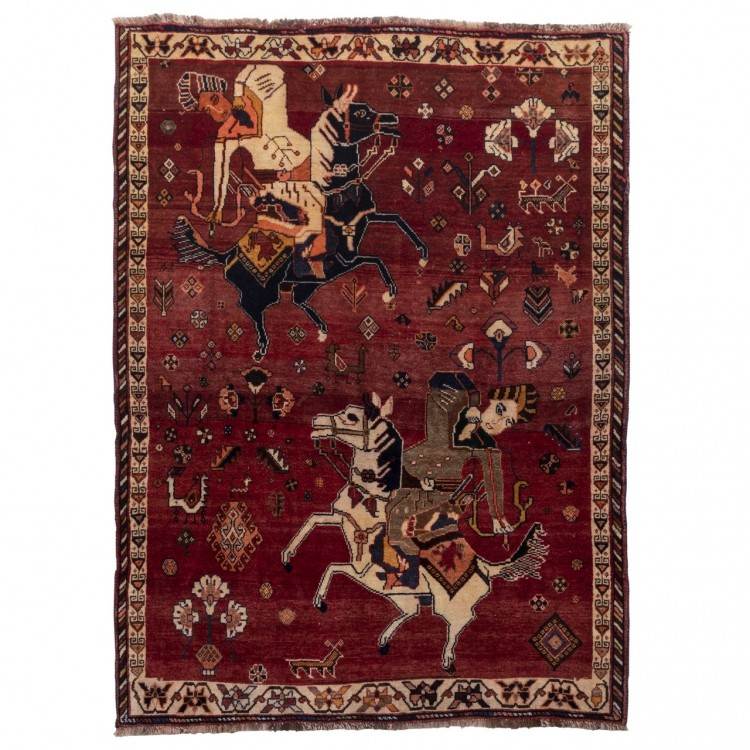 Handgeknüpfter persischer Qashqai Teppich. Ziffer 177088