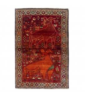 Персидский ковер ручной работы Qashqai Код 177107 - 148 × 99