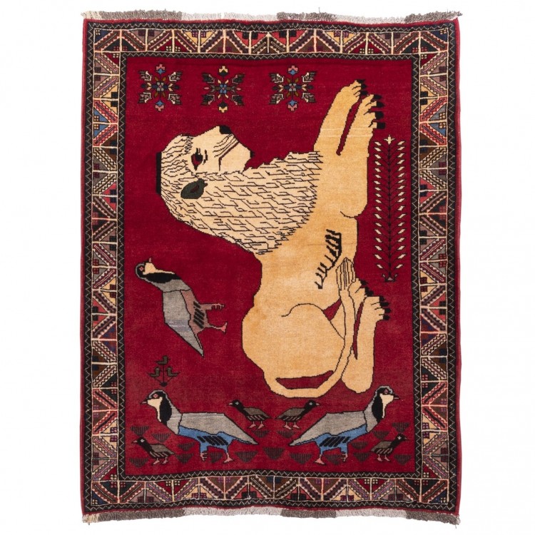 Tappeto persiano Fars annodato a mano codice 179097 - 142 × 110