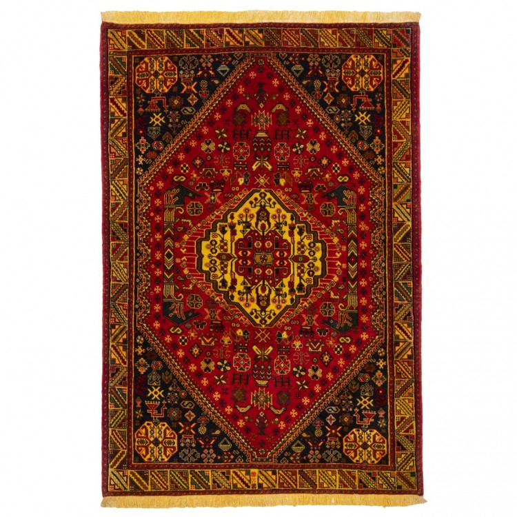 Персидский ковер ручной работы Qashqai Код 174270 - 150 × 101