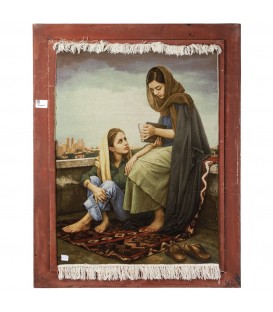イランの手作り絵画絨毯 タブリーズ 901840