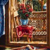 イランの手作り絵画絨毯 タブリーズ 901846