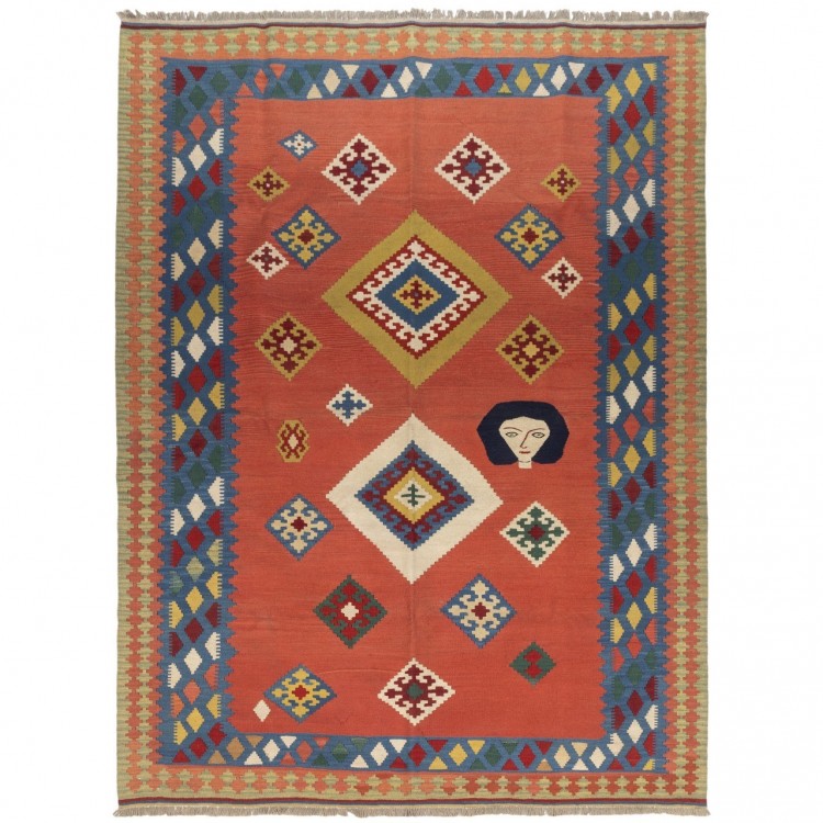 Персидский килим ручной работы Кашкайцы Код 171339 - 180 × 241