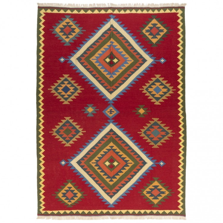 Персидский килим ручной работы Кашкайцы Код 171343 - 167 × 234