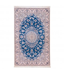 イランの手作りカーペット ナイン 番号 163077 - 130 × 203