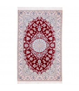 イランの手作りカーペット ナイン 番号 163078 - 130 × 198