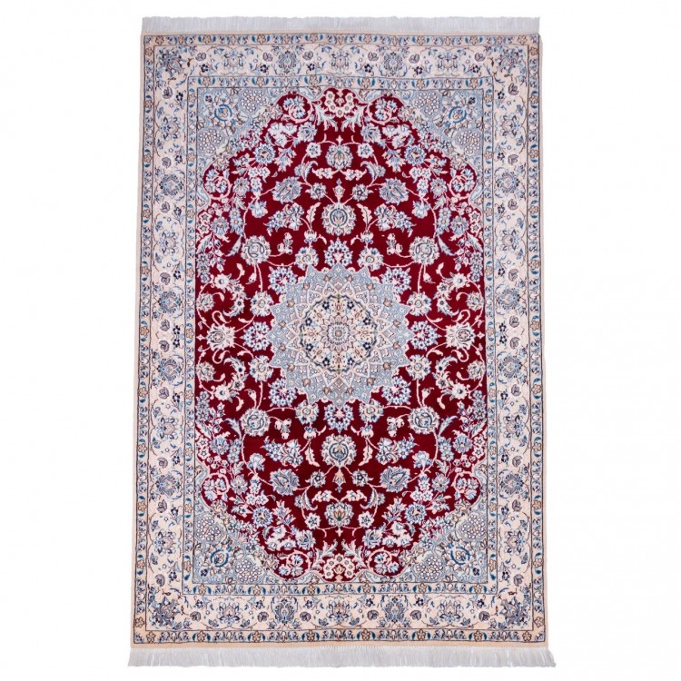 イランの手作りカーペット ナイン 番号 163093 - 132 × 204
