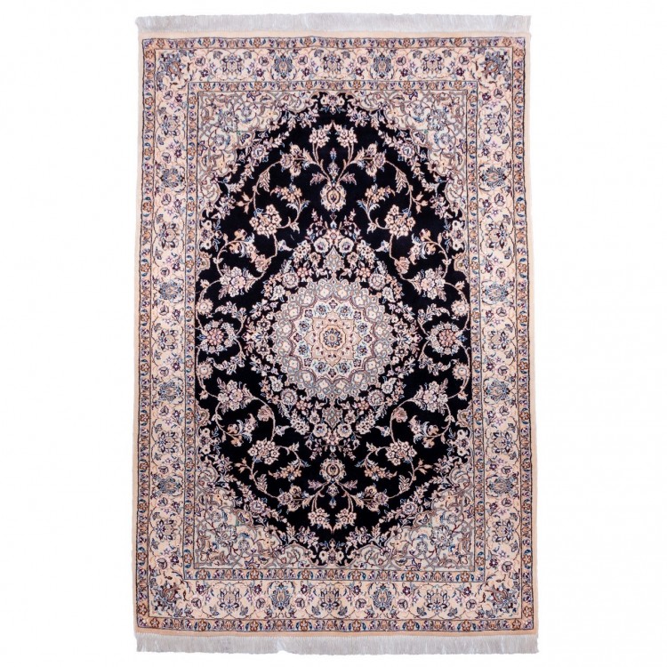 イランの手作りカーペット ナイン 番号 163097 - 128 × 210