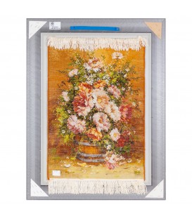 イランの手作り絵画絨毯 タブリーズ 番号 901899