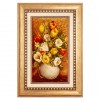 تابلو فرش دستباف گل های لاله در گلدان تبریز کد 901911