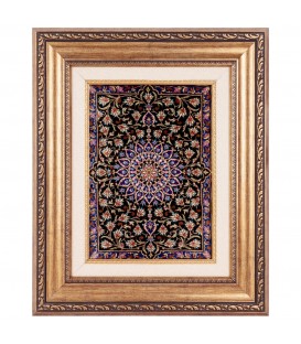 Tableau tapis persan Qom fait main Réf ID 901916