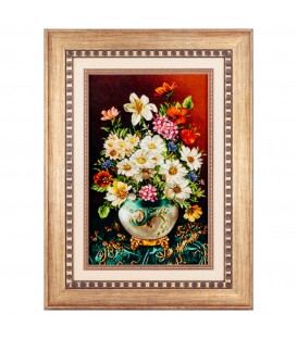 Tableau tapis persan Tabriz fait main Réf ID 901918