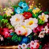 تابلو فرش دستباف گل در گلدان تبریز کد 901919