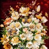 تابلو فرش دستباف گل در گلدان تبریز کد 901922