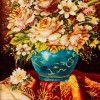 イランの手作り絵画絨毯 タブリーズ 番号 901924