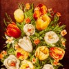 تابلو فرش دستباف گل در گلدان تبریز کد 901932