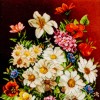 تابلو فرش دستباف گل در گلدان تبریز کد 901935