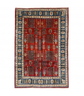 イランの手作りカーペット サブゼバル 番号 171369 - 205 × 295
