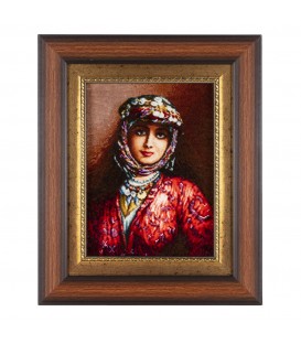 イランの手作り絵画絨毯 北ホラーサーン 番号 912003