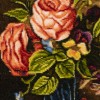 تابلو فرش دستباف طرح گل در گلدان خراسان شمالی کد 912015