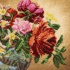 تابلو فرش دستباف طرح گل در گلدان شیشه ای خراسان شمالی کد 912021