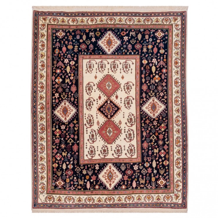 イランの手作りカーペット カシュカイ 番号 174654 - 190 × 237