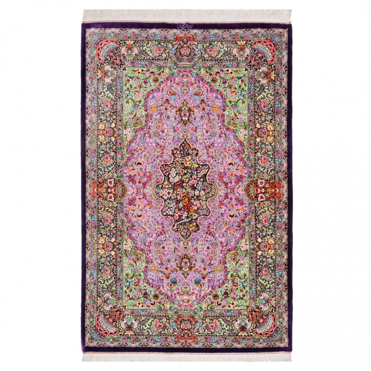 Персидский ковер ручной работы Кома Код 174667 - 100 × 154