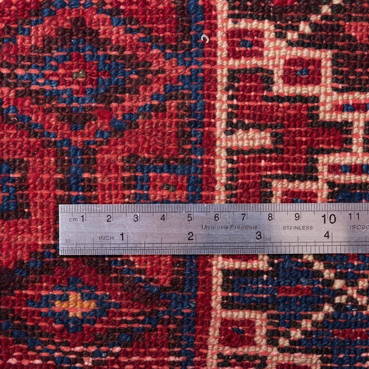 فرش دستبافت قدیمی طول چهار متری شاهسون کد 102227