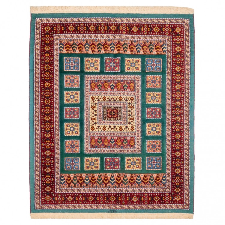 Персидский ковер ручной работы Sirjan Код 174700 - 121 × 147