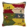 Coussin Kilim Gabbeh fait à la main Réf ID 215023