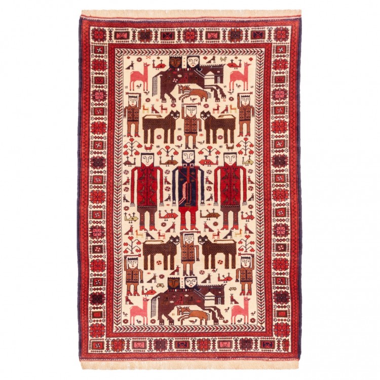 Персидский ковер ручной работы Zabul Код 141072 - 115 × 172